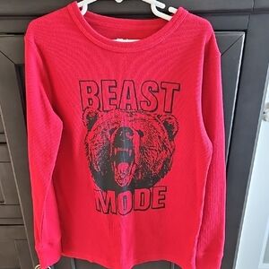 Place Vibrant Red Crew Neck Shirt